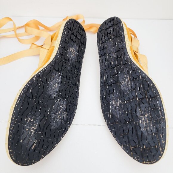 Flabelus Rosaline Lace Up Flats in Yellow 42 11 - Picture 7 of 8